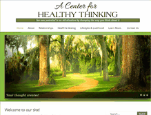 Tablet Screenshot of centerforhealthythinking.com